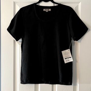 FLAX Brand Black Linen Fundamental Tee - XS